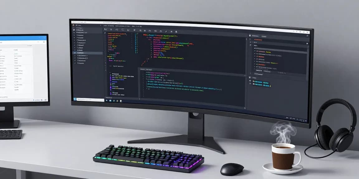 Waygrid's cutting-edge API management platform showcased in a modern developer workspace, highlighting software development and cloud security.