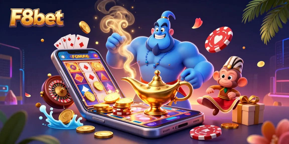 Engage with dynamic casino gameplay on F8bet featuring rich 3D illustrations and vibrant elements.