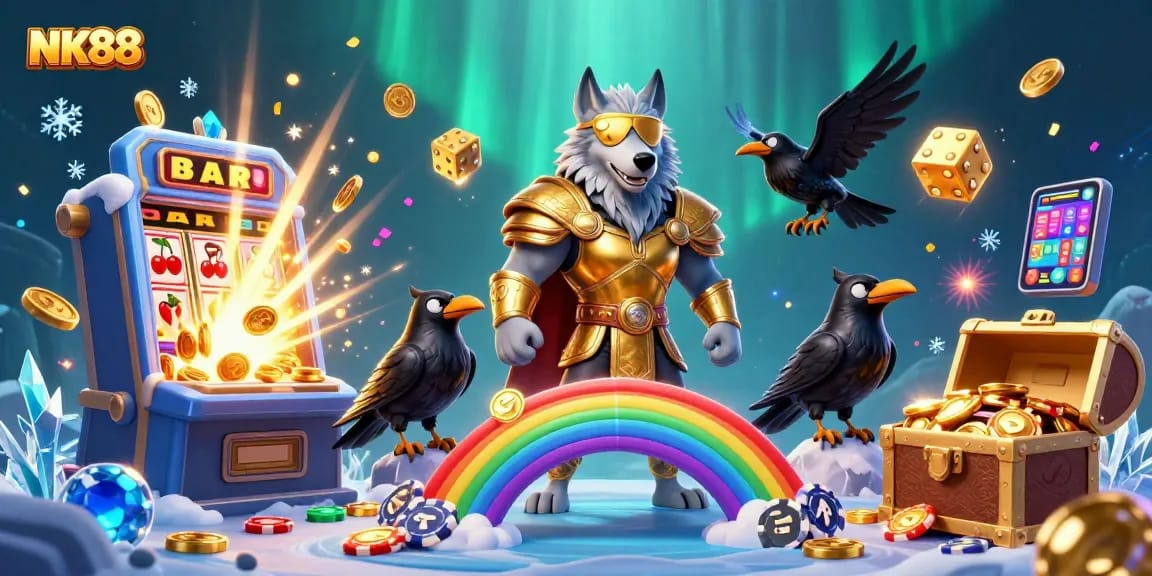Experience thrilling jackpots with NK88 Casino's dynamic gaming elements and vibrant visuals.