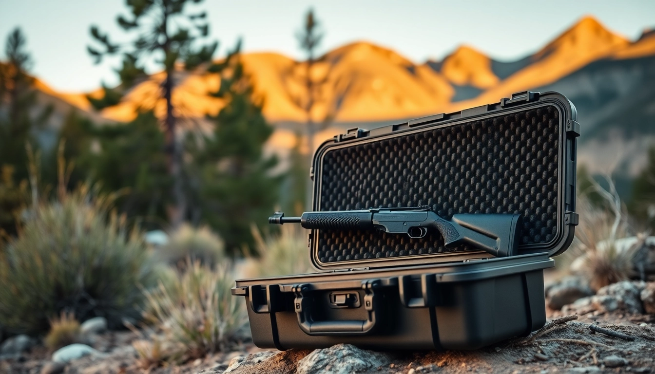 Shop a premium Pelican gun case for sale, showcasing durability and practical design details.