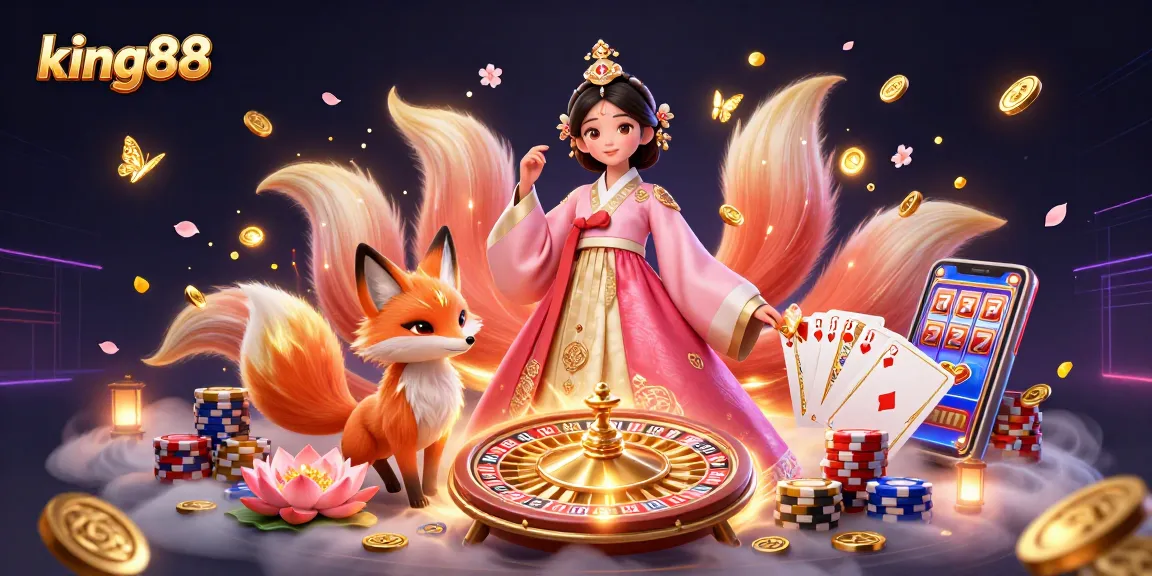 Experience winning moments at king88 with vibrant casino elements and dynamic gaming visuals.
