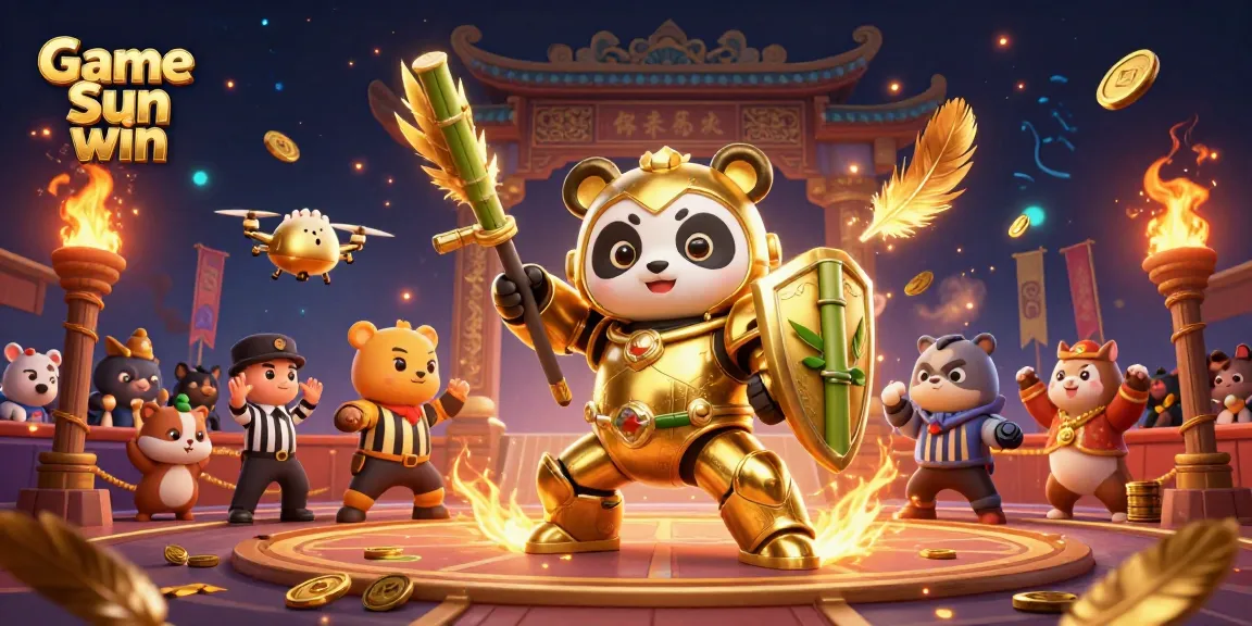 Play exciting Game Sun win in a dynamic casino arena filled with action, gold coins, and cheering fans.