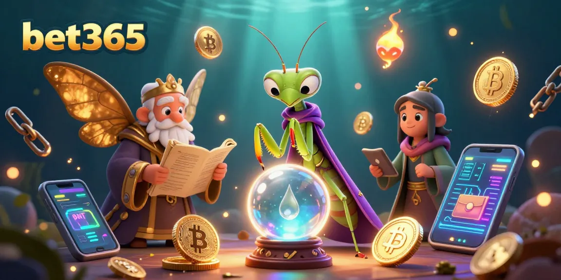 Experience the vibrant world of bet365 with a captivating fortune teller and mystical elements, all set in a digital casino.