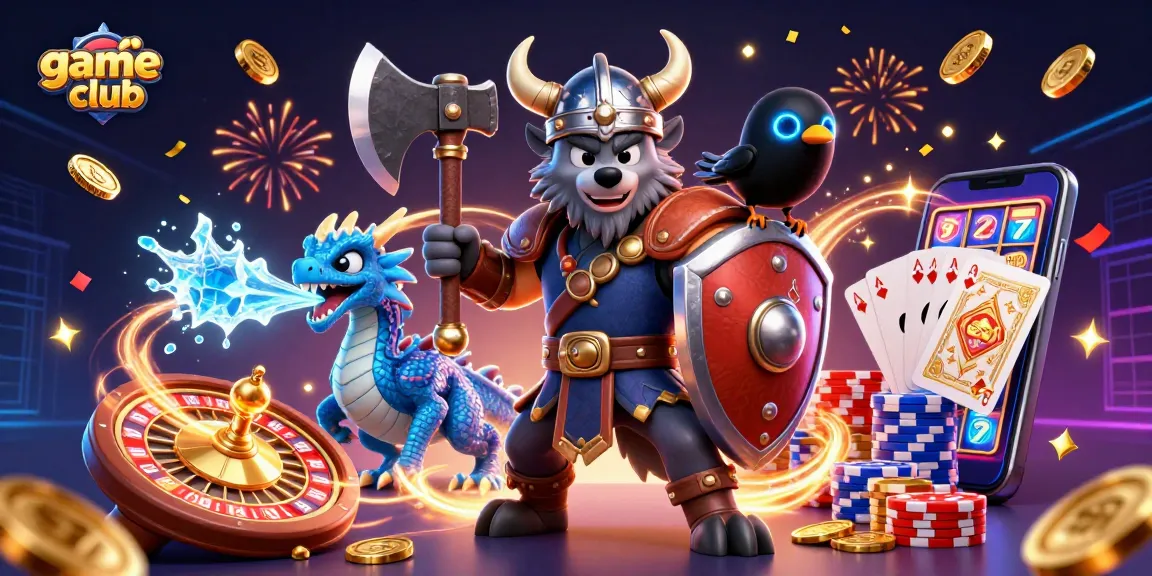 Engage in exciting gameplay at game hit club with vibrant 3D casino elements featuring thrilling characters and dynamic action.