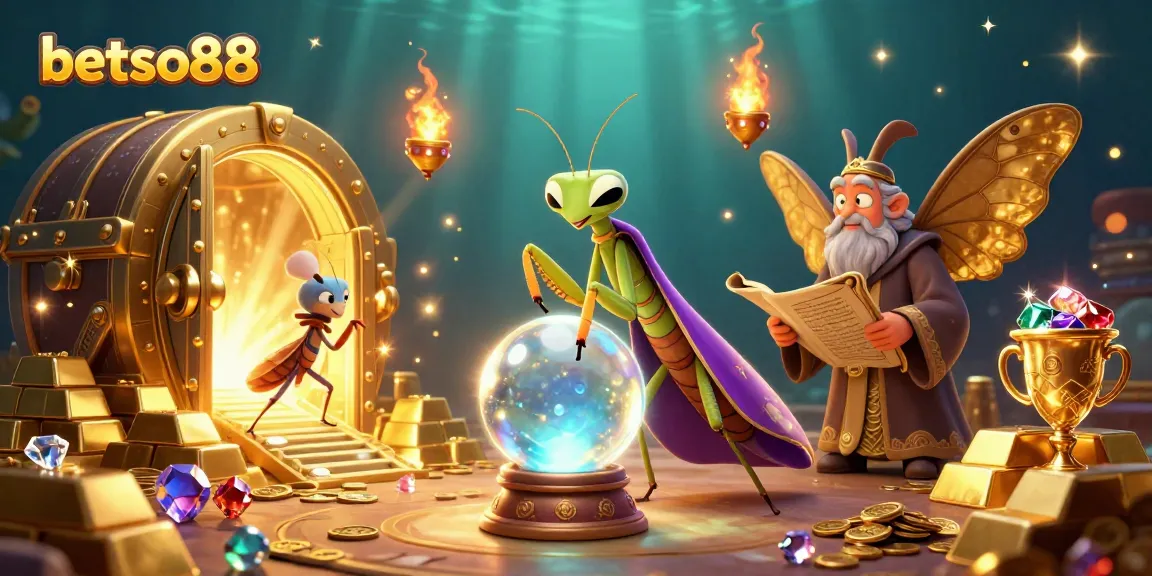 Experience betso88's thrilling gaming world with fortune tellers, treasures, and mystical elements.