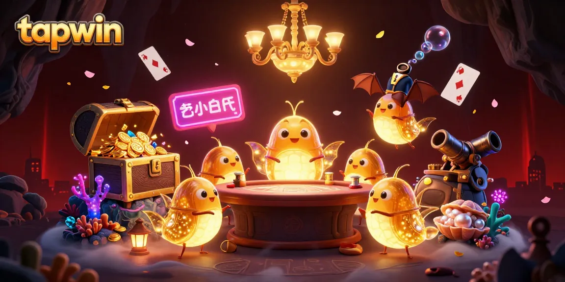 Win big with tapwin's engaging glowworm casino scene filled with vibrant gaming elements.