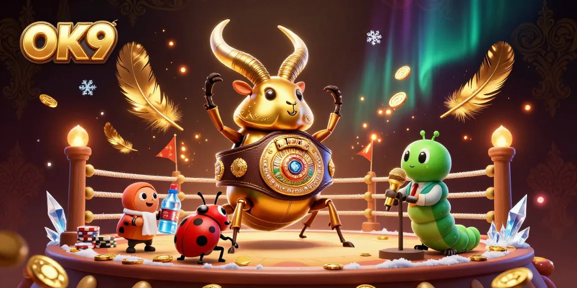 Engage in thrilling betting action at OK9 with dynamic casino elements and vibrant characters.
