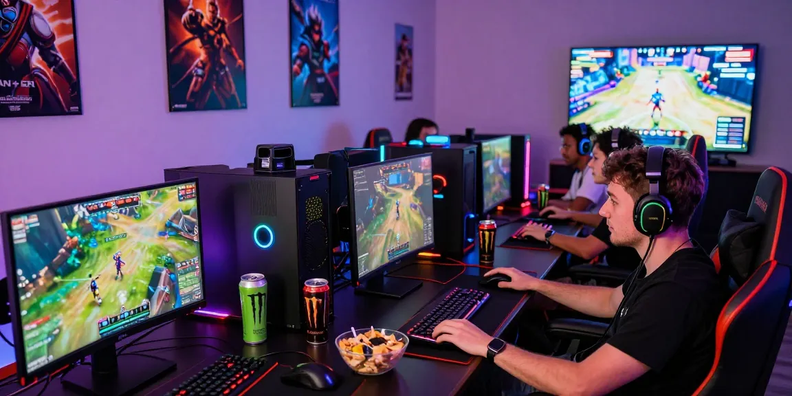 Gaming enthusiasts at https://proplay88.uk.com/ engaging in an exciting multiplayer video game experience with high-performance gear.